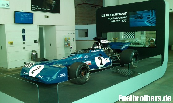 Jackie Stewart Podest im Nationalmuseum